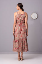 Load image into Gallery viewer, Ayumi Roseate printed long dress
