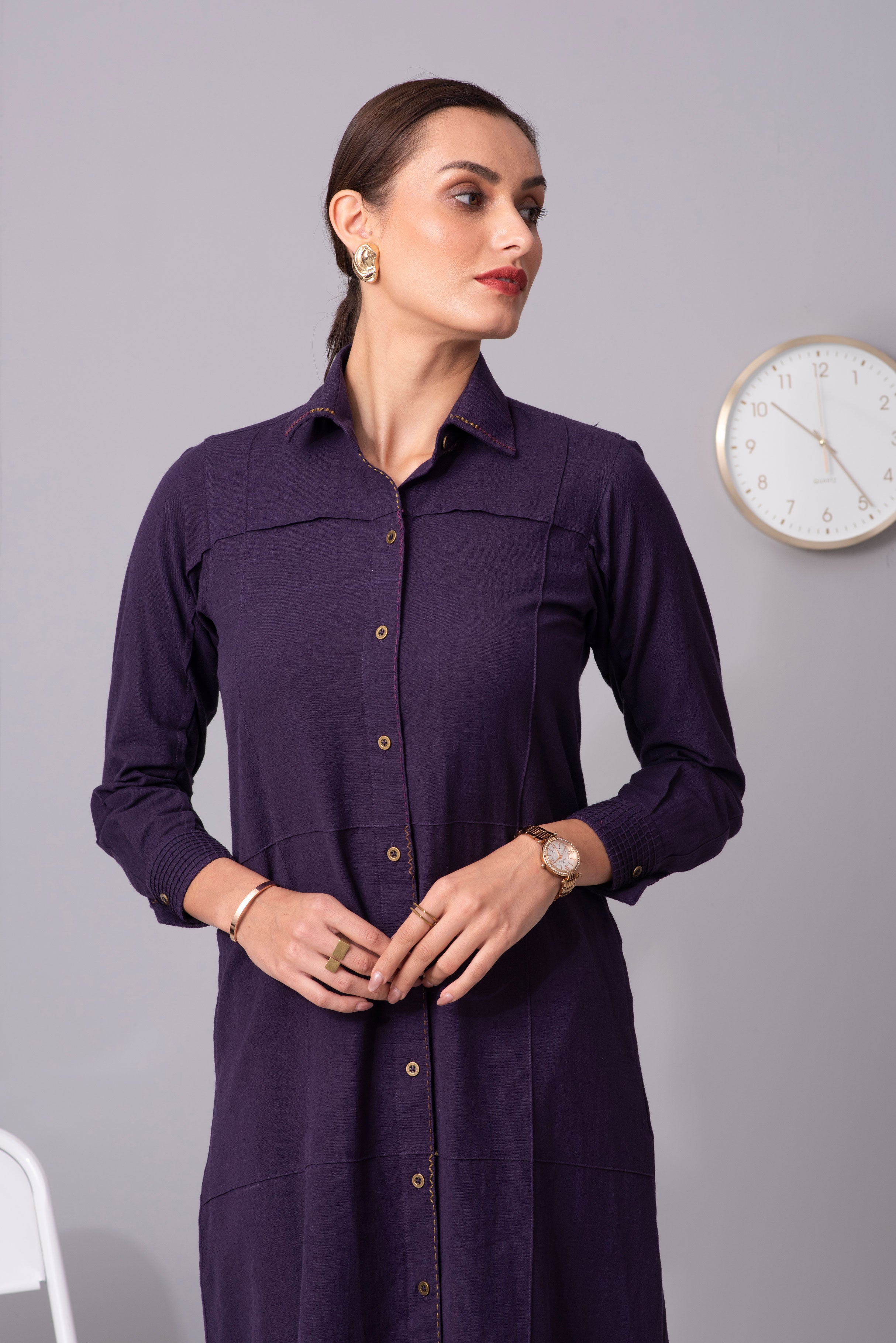 Blend & Trend long buttoned shirt