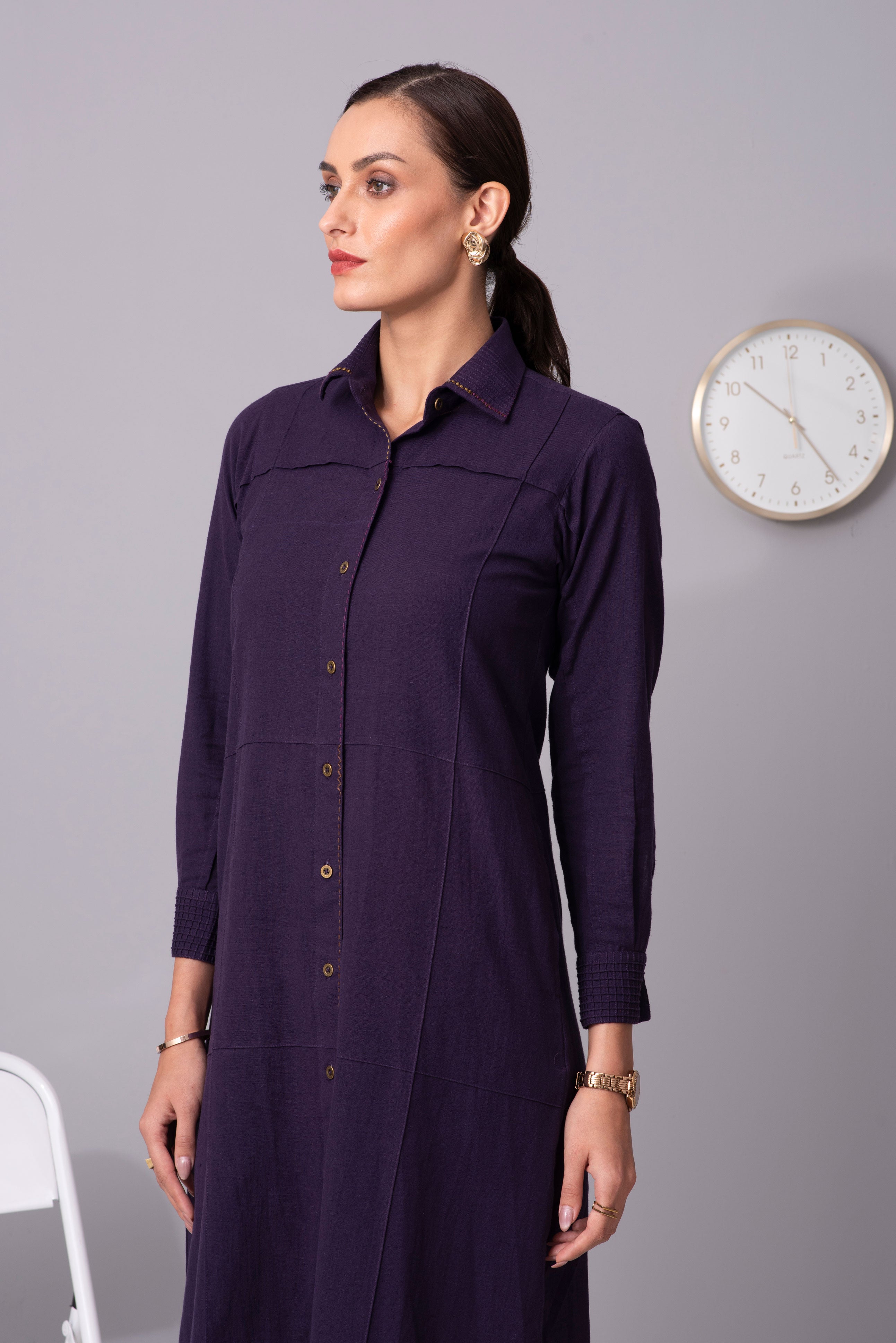 Blend & Trend long buttoned shirt