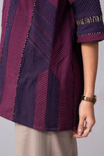 Load image into Gallery viewer, Purple mirage detailed tunic
