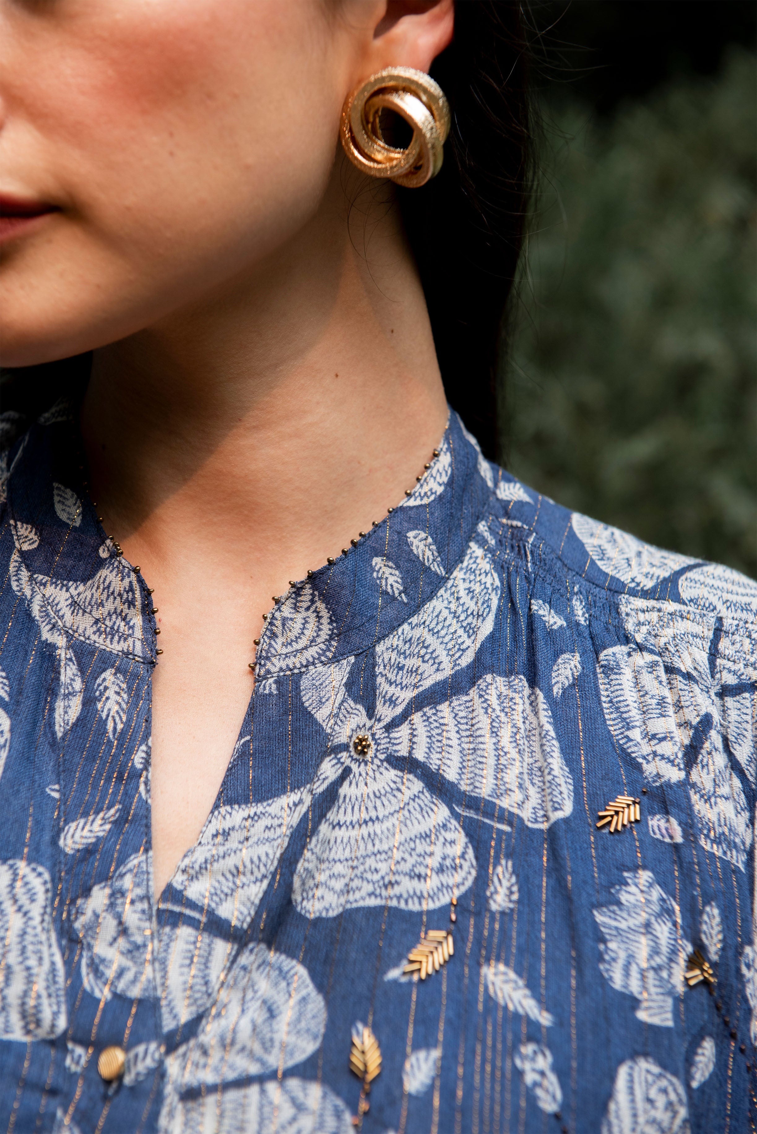 The Neelambar Gilded Tier Dress