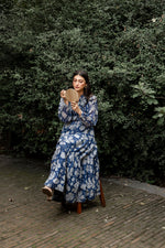 Load image into Gallery viewer, The Neelambar Gilded Tier Dress