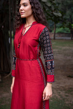 Load image into Gallery viewer, The Rubina Regale Side Slit Dress