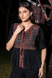 The Rust & Noir Folklore Tunic