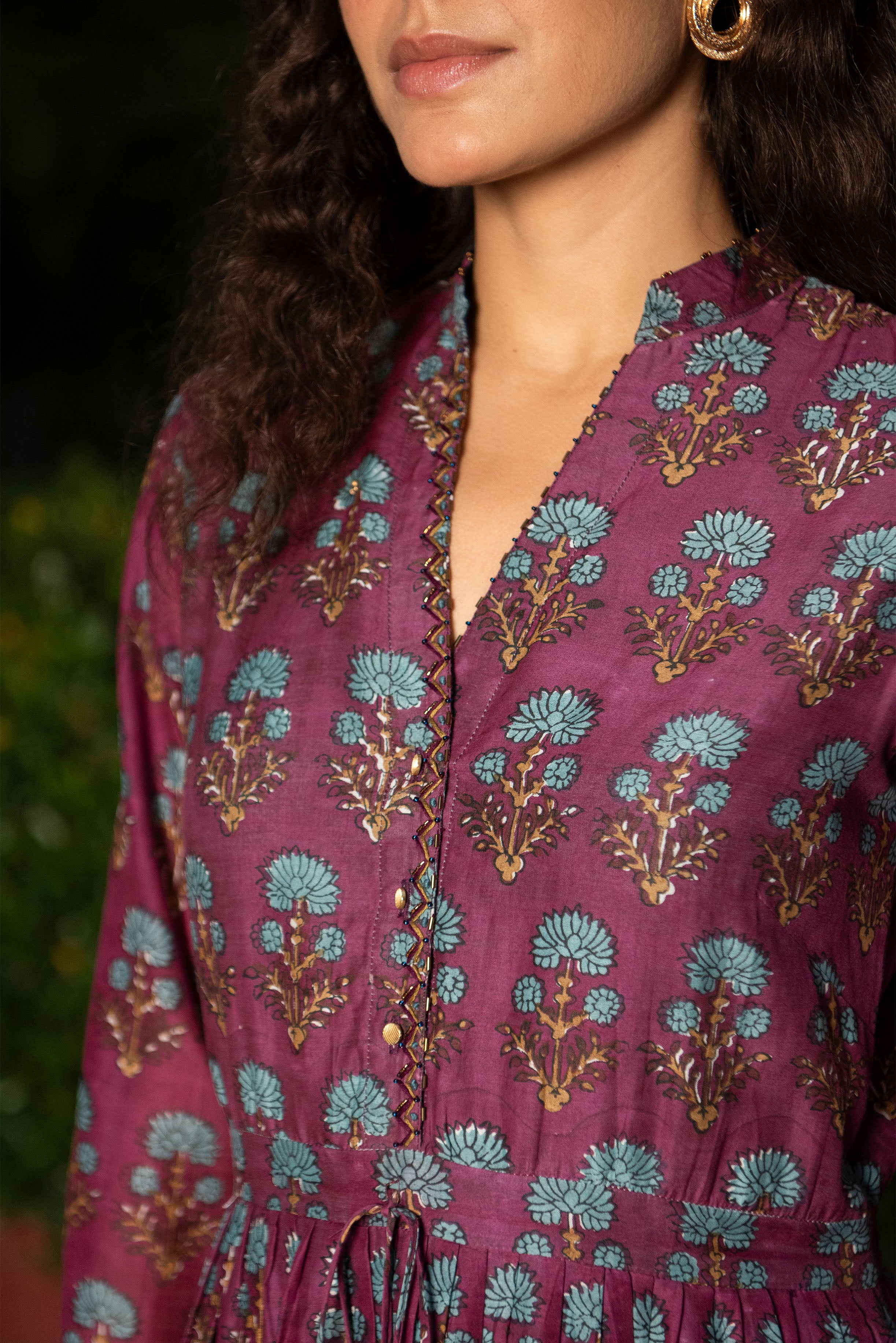 The Teal and Tonic Amethyst Midi dress